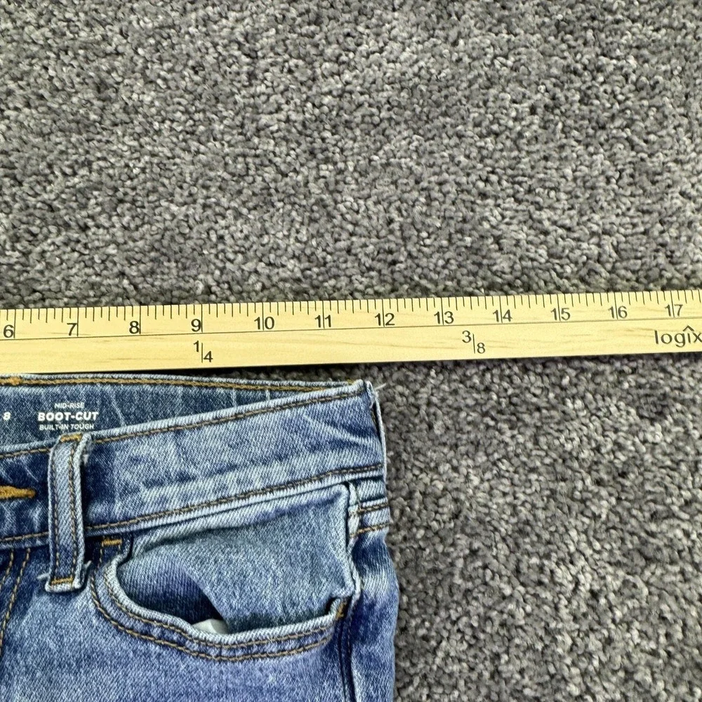 Old Navy Jeans Boys 8 Blue Mid Rise Bootcut Built-In Tough Stretch Denim Casual